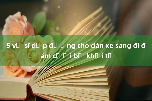 5 vệ sĩ dẹp đường cho dàn xe sang đi đám cưới bị khởi tố